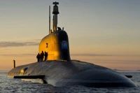 Tàu ngầm tấn công chạy bằng năng lượng hạt nhân lớp Yasen của Hải quân Nga. Ảnh: MW.