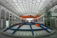 Hình ảnh lõi của tổ hợp lò phản ứng CHIEF1300. Tổ hợp CHIEF1900 mới nhất do Tập đoàn Điện hạt nhân Thượng Hải chế tạo và đã được vận chuyển đến Đại học Chiết Giang tuần trước để lắp đặt. Ảnh: Xinhua.