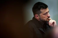 Tổng thống Ukraine Volodymyr Zelensky trong phiên họp Đại hội đồng Liên Hợp Quốc lần thứ 80 tại thành phố New York, Mỹ ngày 23/9. Ảnh: Reuters.