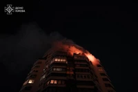 Nga đã phát động một cuộc oanh tạc dữ dội vào Kiev suốt đêm. Ảnh: Kyiv Post.