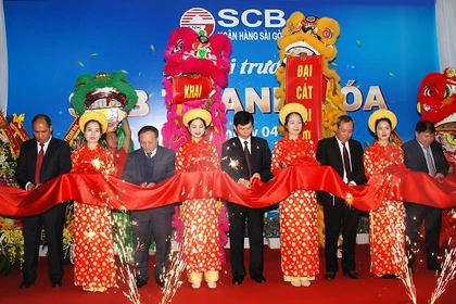 Ảnh khai trương chi nhánh SCB Thanh Hóa