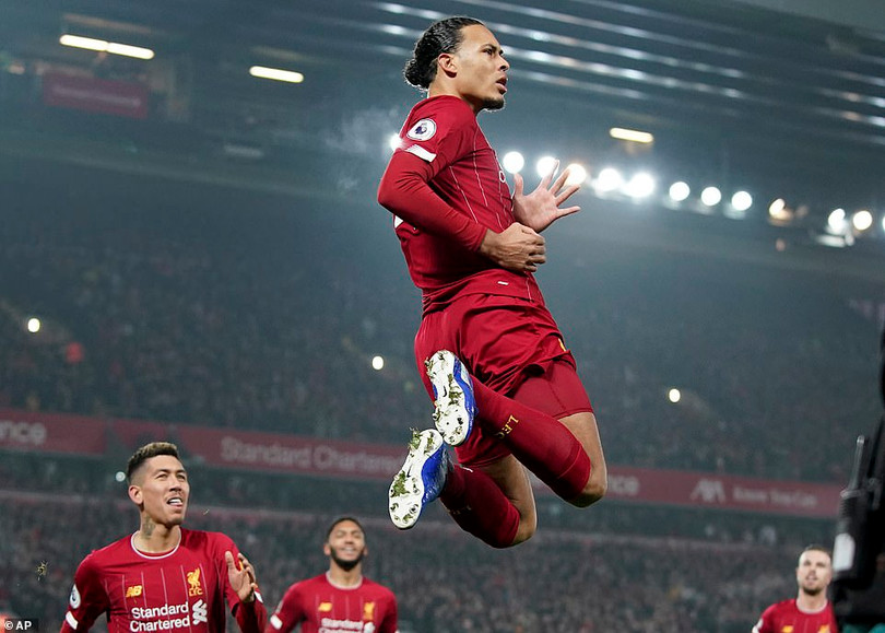 Liverpool sẽ chỉ cần giành 6 chiến thắng nữa là bước lên ngôi vương Premier League mùa này. Ảnh CLB.