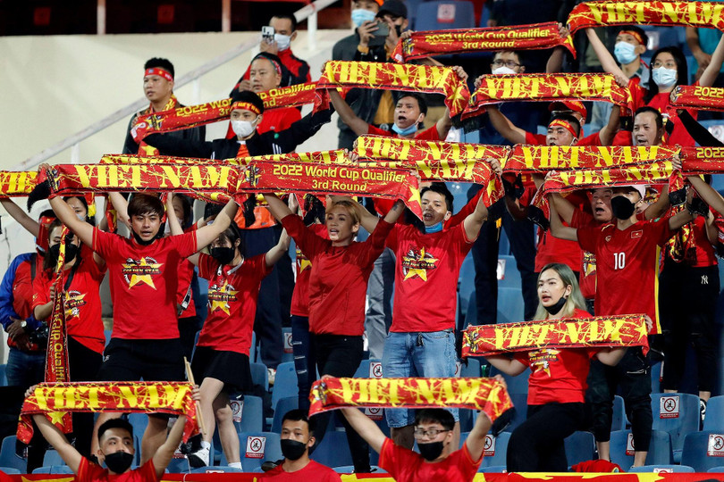 Mãi mãi một tình yêu cho đội tuyển Việt Nam. Ảnh VFF