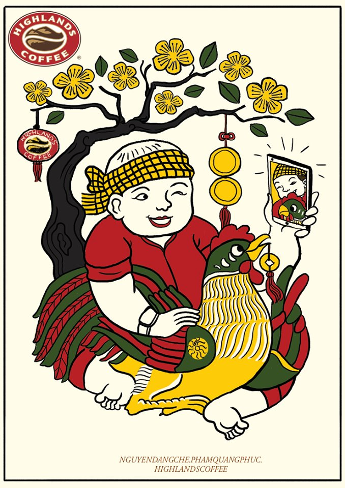 Tranh Đông Hồ thời @ gây xôn xao - Ảnh 1