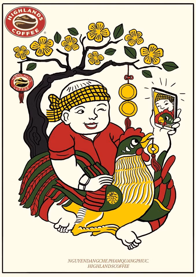 Tranh Đông Hồ thời @ gây xôn xao - Ảnh 1