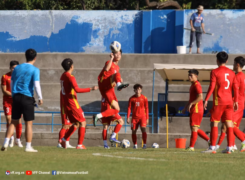Tinh thần toàn đội rất tốt. Ảnh VFF.