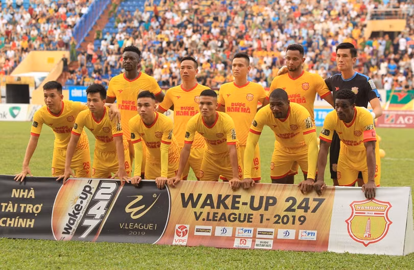 Nếu kết thúc V-League 2019 đội bóng thành Nam đứng vào tốp 10 cũng là thành tích không hề tồi (ảnh VPF)