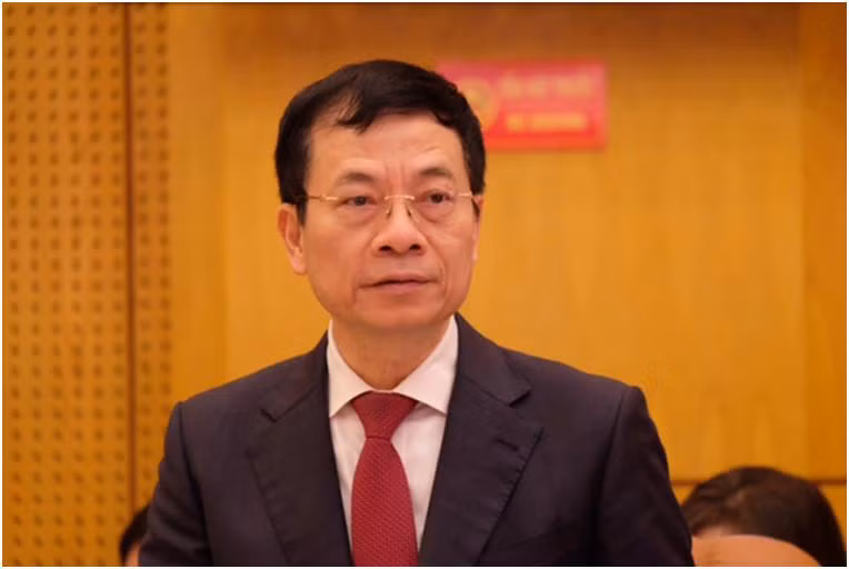 Bộ trưởng Nguyễn Mạnh Hùng phát biểu tại Hội nghị. Ảnh Mic