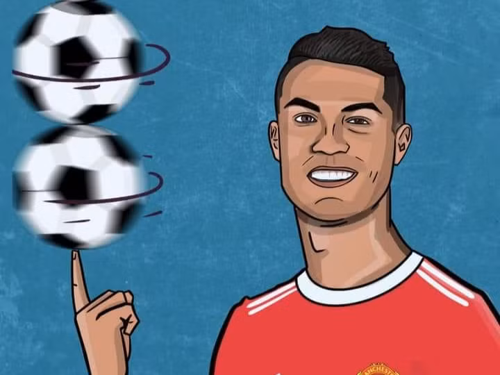 Ronaldo,, trở thành cầu thủ ghi nhiều bàn thắng nhất lịch sử FIFA với tổng cộng 807 bàn. Ảnh AT