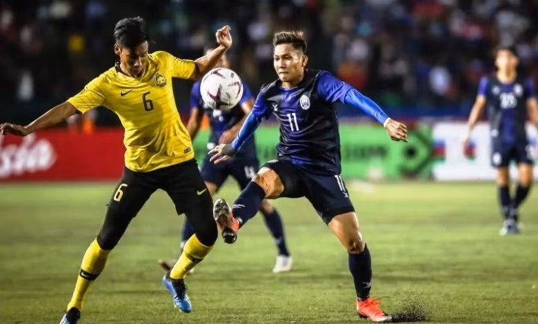 Tuyển Malaysia vẫn dễ dàng thắng Camphuchia 3-1. Ảnh BTC.