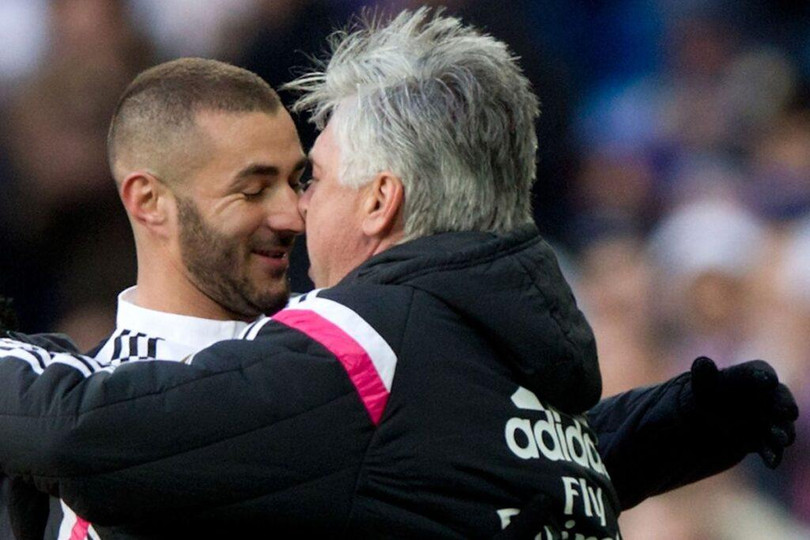 Karim Benzema dẫn đầu danh sách ghi bàn La Liga có 12 bàn thắng, 7 pha kiến tạo. Ảnh Real