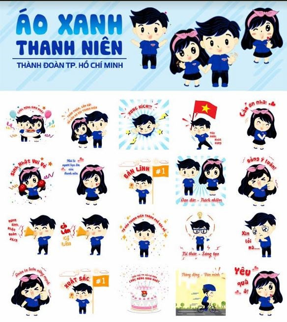 Lần đầu tiên Thành Đoàn TP.Hồ Chí Minh ra mắt bộ Sticker mới trên Zalo - Ảnh 1