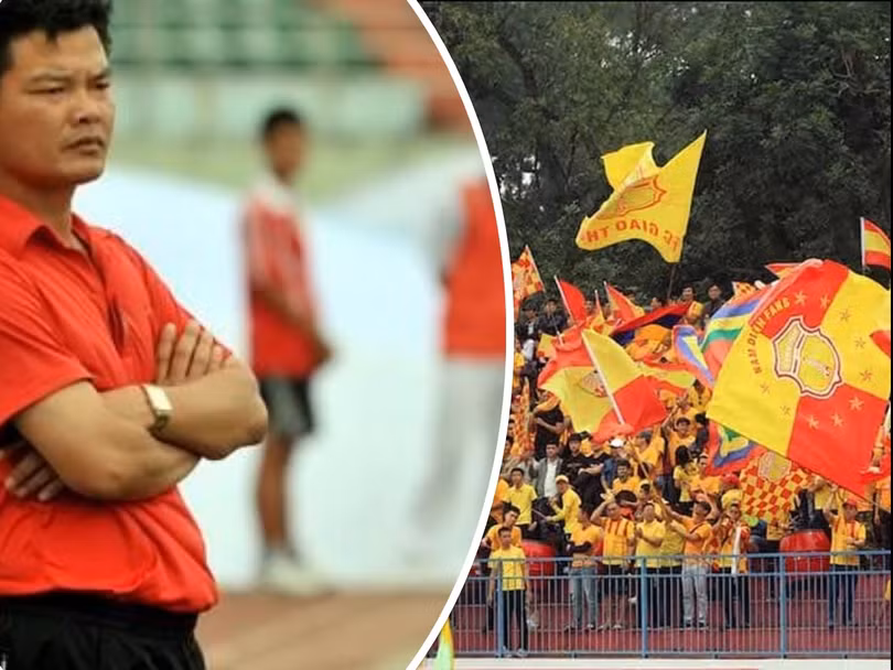 Tại đội bóng Nam Định, Văn Sỹ như một người thầy, người cha. Ảnh An Thanh.