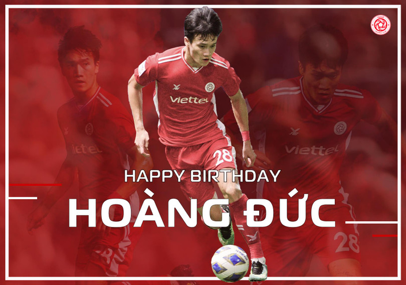 Hoàng Đức vừa có sinh nhật (11/1) đáng nhớ. Ảnh VTF