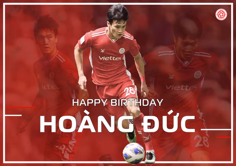 Hoàng Đức vừa có sinh nhật (11/1) đáng nhớ. Ảnh VTF Hoàng Đức vừa có sinh nhật (11/1) đáng nhớ. Ảnh VTF