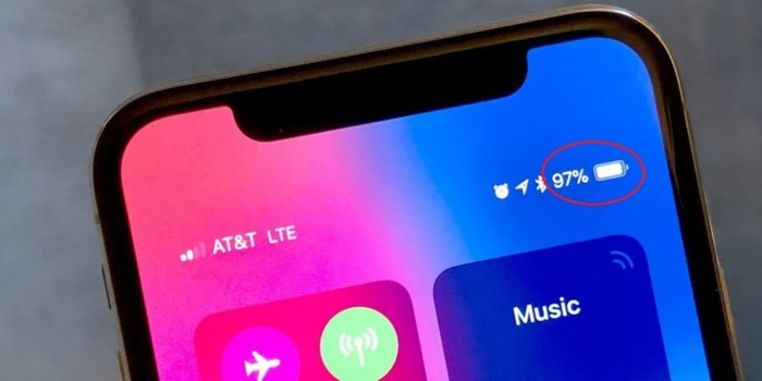 Xem % pin trên iPhone X ở đâu? - Ảnh 1