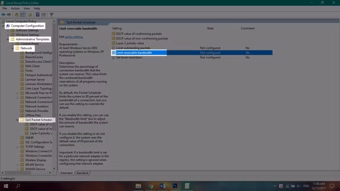 Hướng dẫn mở băng thông dự trữ cho Windows 10 - Ảnh 3