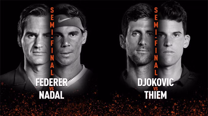 3 cây vợt hạt giống Roland Garros 2019 đều có mặt tại bán kết (ảnh ATP)