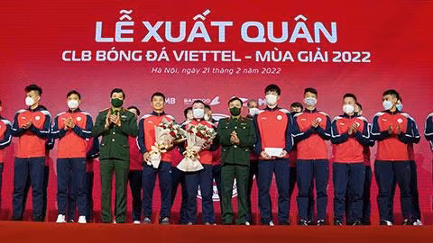 Viettel là ứng cử viên số 1 cho chức vô địch. Ảnh VTF