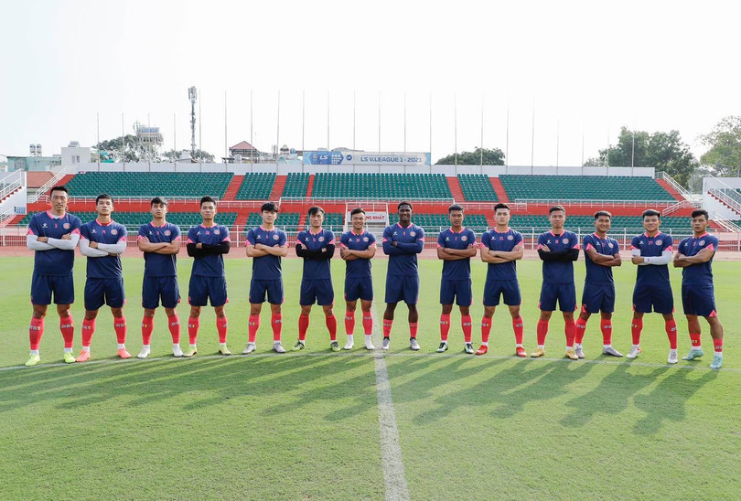 Sài Gòn FC sẵn sàng cho mùa giải. Ảnh SGFC