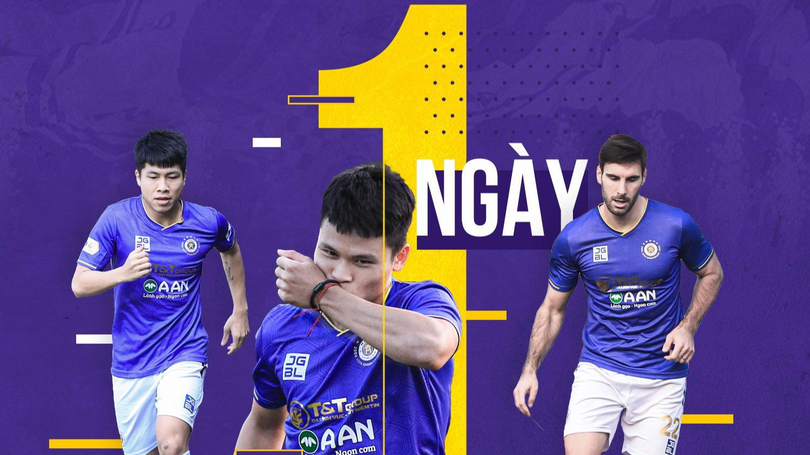 Các cầu thủ Hà Nội đã sẵn sàng. Ảnh HNFC.