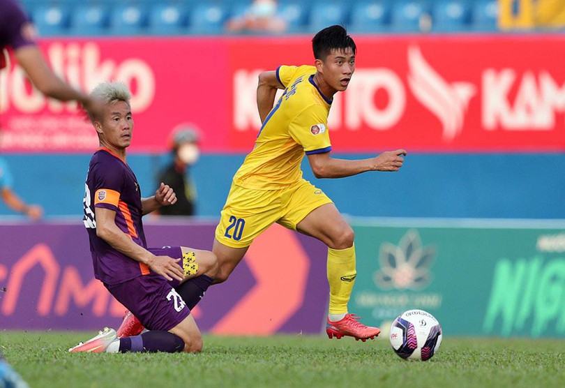 SLNA đã giành chiến thắng 1-0 tại Gò Đậu. Ảnh VPF. SLNA đã giành chiến thắng 1-0 tại Gò Đậu. Ảnh VPF.