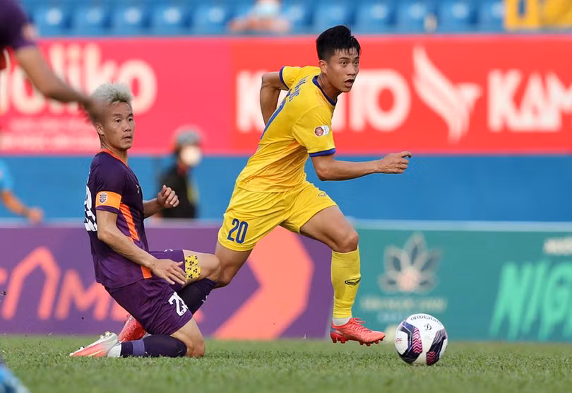 SLNA đã giành chiến thắng 1-0 tại Gò Đậu. Ảnh VPF.