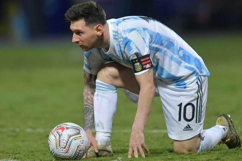 Messi đã có mặt ở chung kết Copa American 2021. Ảnh Gettty