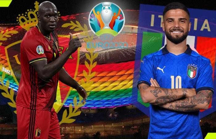 Thắng Bỉ, đội tuyển Italia đã lần thứ 12 vào đến bán kết một giải đấu lớn (World Cup / EURO), chỉ xếp sau đội tuyển Đức (20 lần). Ảnh AP