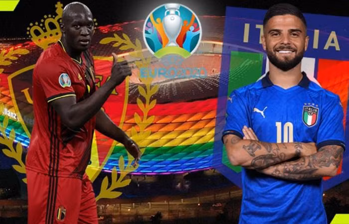 Thắng Bỉ, đội tuyển Italia đã lần thứ 12 vào đến bán kết một giải đấu lớn (World Cup / EURO), chỉ xếp sau đội tuyển Đức (20 lần). Ảnh AP Thắng Bỉ, đội tuyển Italia đã lần thứ 12 vào đến bán kết một giải đấu lớn (World Cup / EURO), chỉ xếp sau đội tuyển Đức (20 lần). Ảnh AP