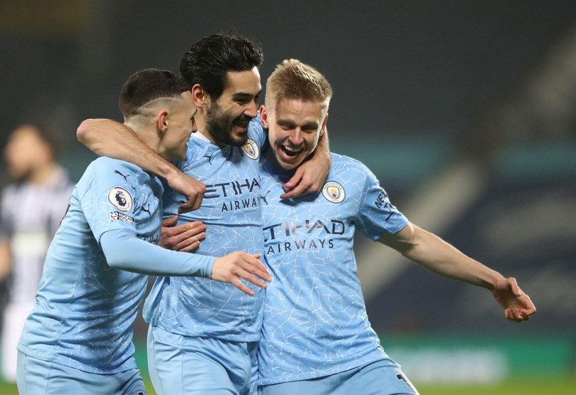 Man city đang phăm phăm về đích. Ảnh AP