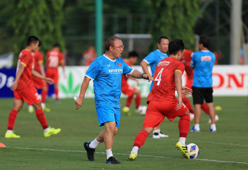 Mục tiêu của đội tuyển Việt Nam là có điểm. Ảnh VFF.