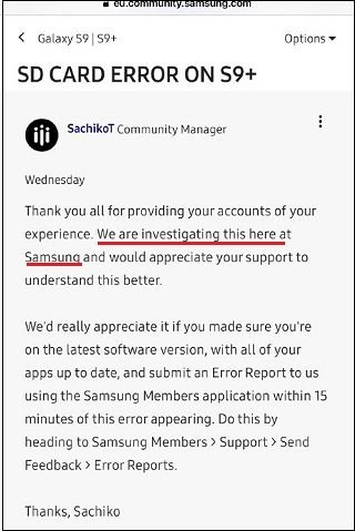 Samsung khẳng định đang điều tra lỗi đọc/ghi thẻ nhớ SD trên Galaxy S9 - Ảnh 4
