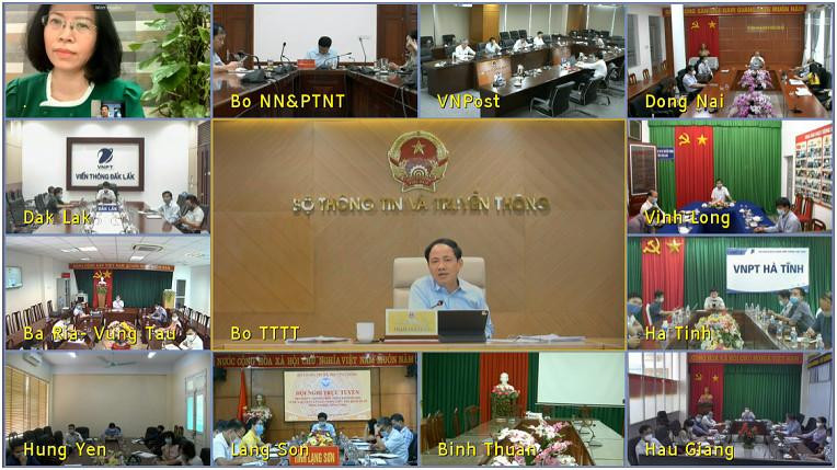 Hội nghị được tổ chức trực tuyến. Ảnh Mic