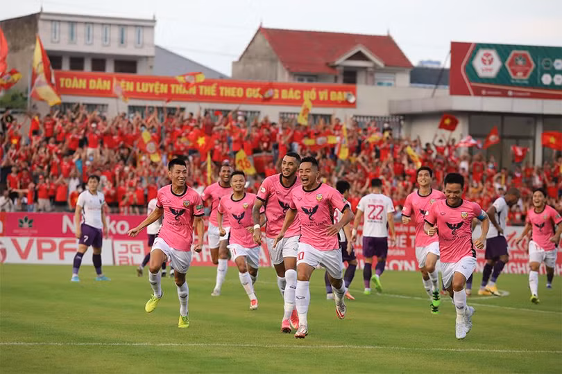 H.Hà Tĩnh đang hồi sinh với 2 chiến thắng liên tiếp. Ảnh VPF