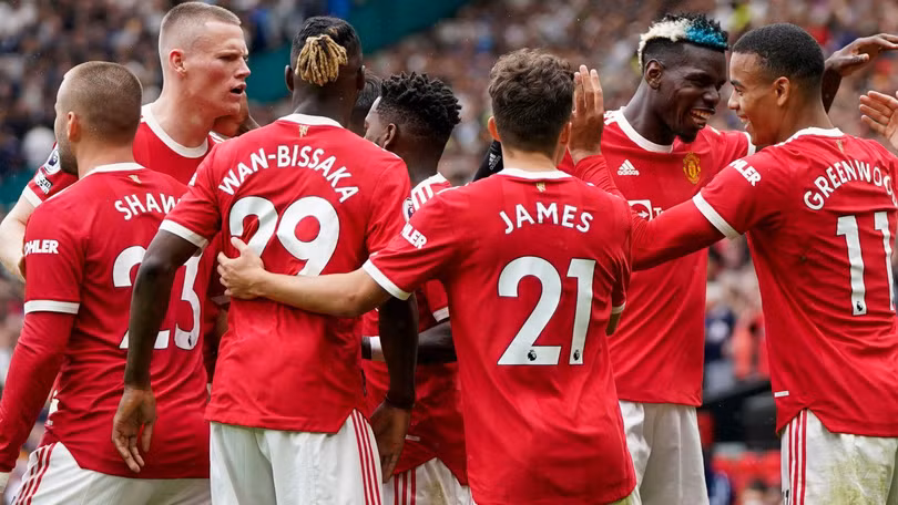 MU vùi dập Leeds 5-1 tại Old Trafford trong trận đấu mở màn Premier League.. Ảnh Sky Sport.