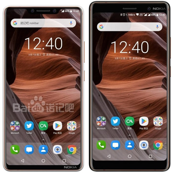 Nokia 9 bất ngờ xuất hiện với mặt trước 'tai thỏ' - Ảnh 1