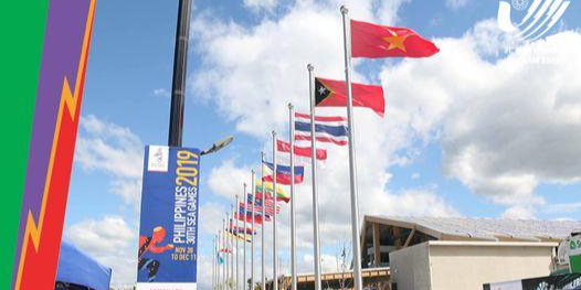 Ngày 11/5 tại Khu vực sân trước khán đài B, Khu Liên hợp thể thao Mỹ Đình (Hà Nội) sẽ diễn ra Lễ thượng cờ. Ảnh AT