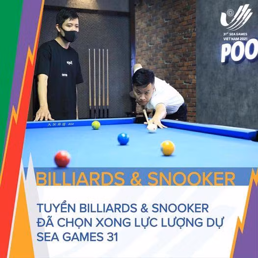 VĐV Billiards & Snooker tập luyện. Ảnh BTC VĐV Billiards & Snooker tập luyện. Ảnh BTC