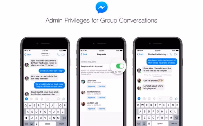 Facebook Messenger thêm tính năng quyền quản trị cho nhóm chat - Ảnh 2