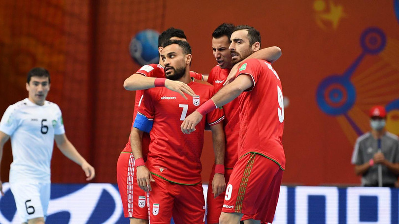 Đội bóng số 1 châu Á ĐT Futsal Iran đang tràn đầy cơ hội vào sâu giải đấu. Ảnh AFC.