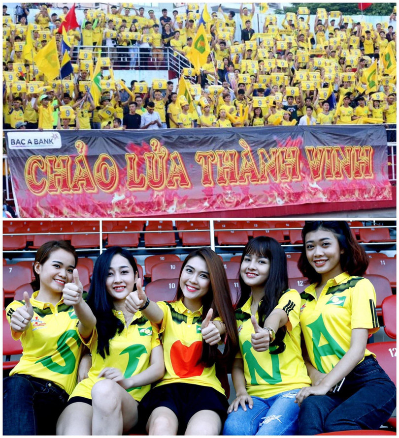 Nhà tài trợ Tân Long đang làm sống lại tình yêu bóng đá của người xứ Nghệ. Ảnh SLFC.