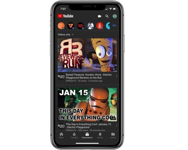 Cách bật chế độ màu tối của YouTube trên các thiết bị iOS - Ảnh 1