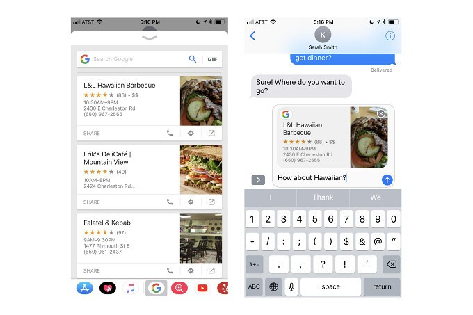 Google tung extension cho phép người dùng iMessage tìm kiếm trực tiếp từ giao diện chat - Ảnh 2
