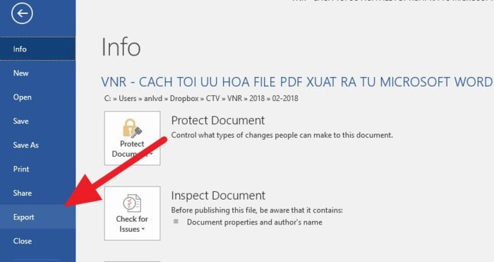 Cách tối ưu, giảm dung lượng file PDF xuất ra từ Microsoft Word - Ảnh 2