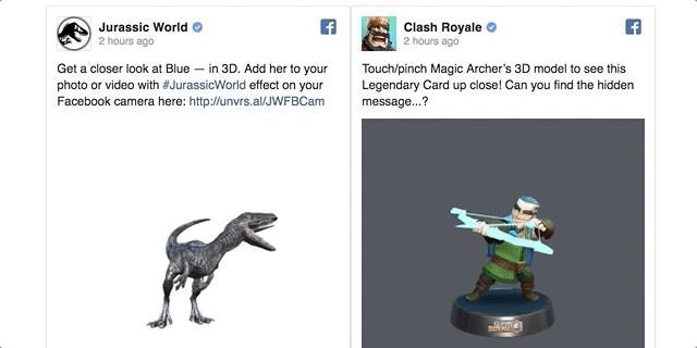 Facebook nâng cấp News Feed cho phép đăng tải các hình ảnh 3D, thực tế ảo VR và AR - Ảnh 2