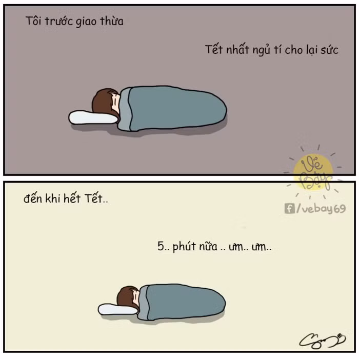 Muôn kiểu sáng tác tranh chủ đề... hết Tết của cư dân mạng - Ảnh 4