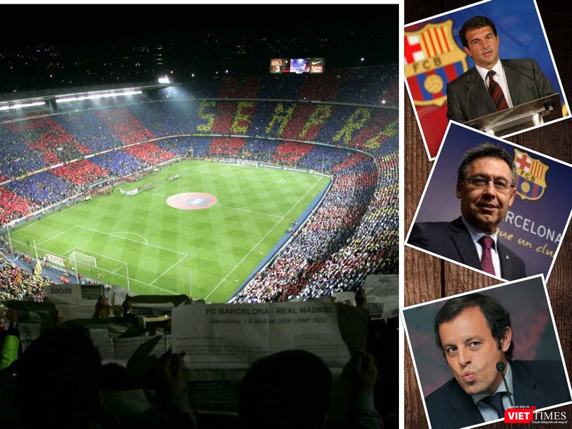 3 đời liên tiếp chiếc ghế chủ tịch CLB xứ Catalan bị "ma ám". Ảnh VT