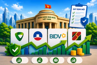 Vietcombank, VietinBank, BIDV, Agribank sắp được hưởng lợi từ quy định mới của Ngân hàng Nhà nước