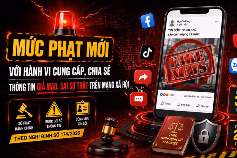 Cung cấp, chia sẻ thông tin sai bị phạt cực nặng từ 1/7